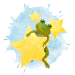 Froschkinder Sternen Frosch